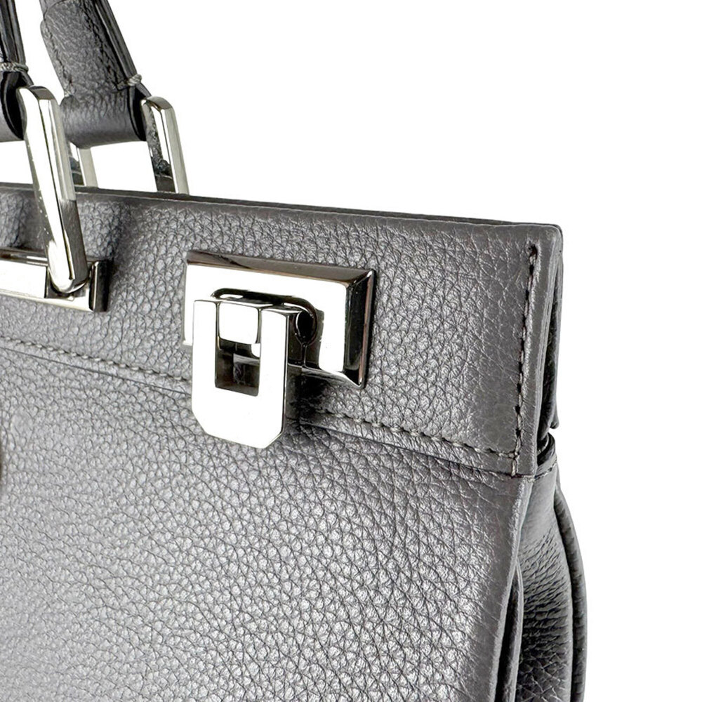 GUCCI Gray Leather Shoulder Bag - Picture 7 of 14